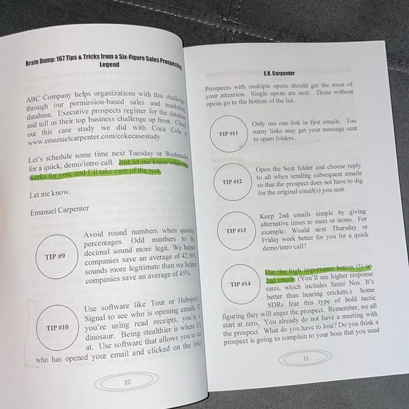 Brain Dump: 167 Tips & Tricks from a Six-Figure Sales Prospecting Legend | Book - Picture 5 of 7